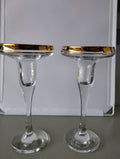 Pasabahce Circle Art of Glass candlestick holders.