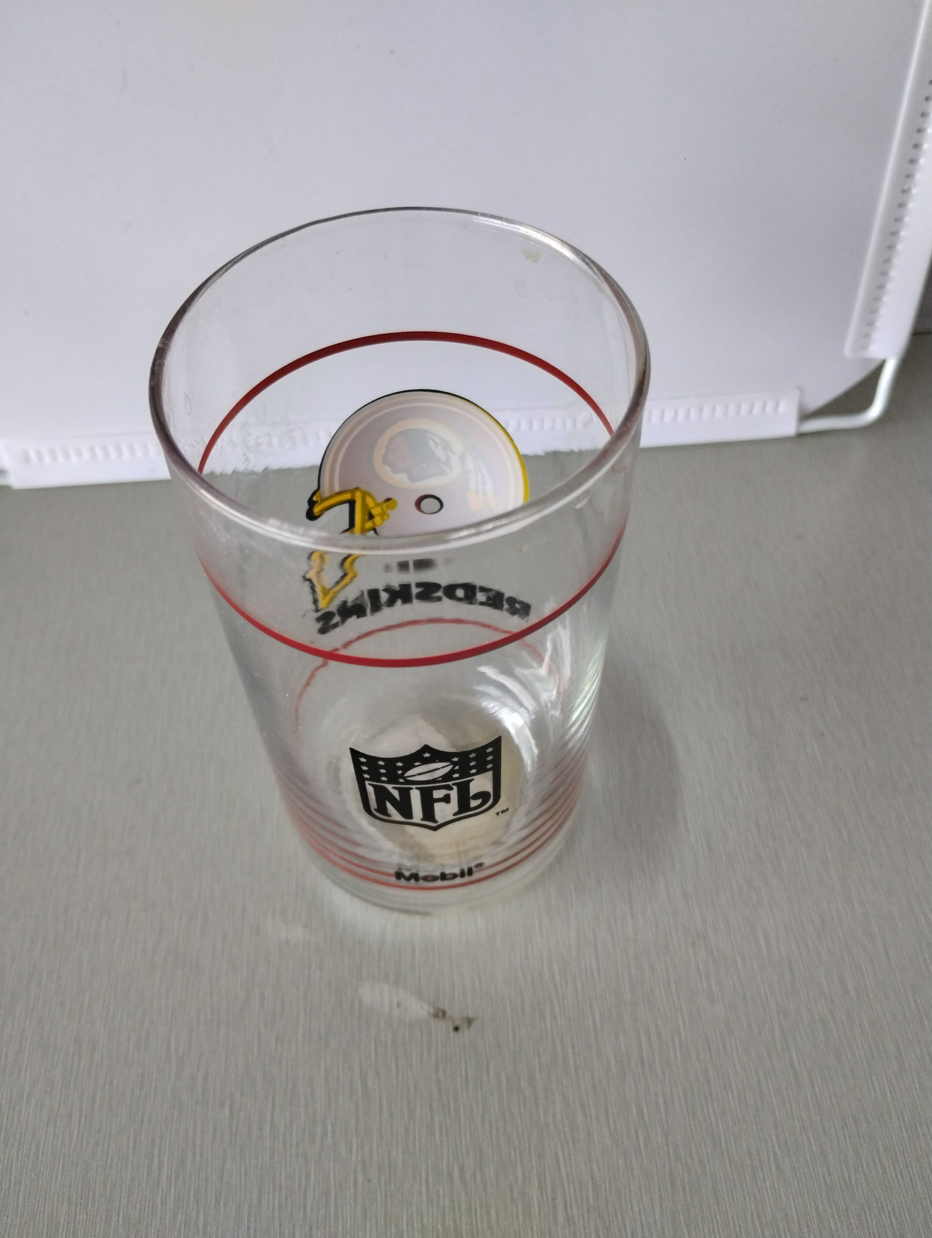 Vintage Washington Redskins Drinking Glass