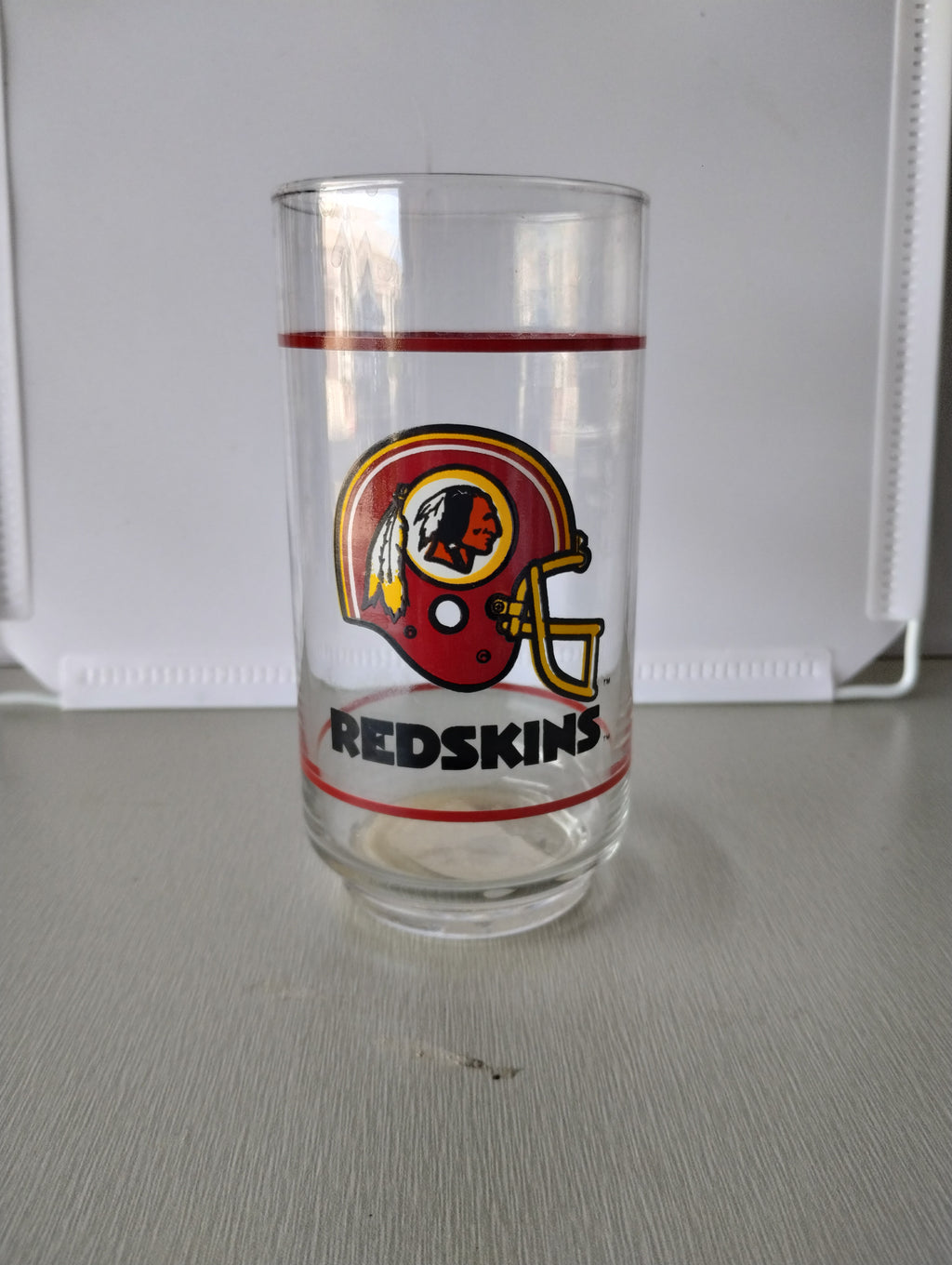 Vintage Washington Redskins Drinking Glass